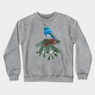 Mountain Bluebird Wild Birds Bird Lovers Birders Crewneck Sweatshirt